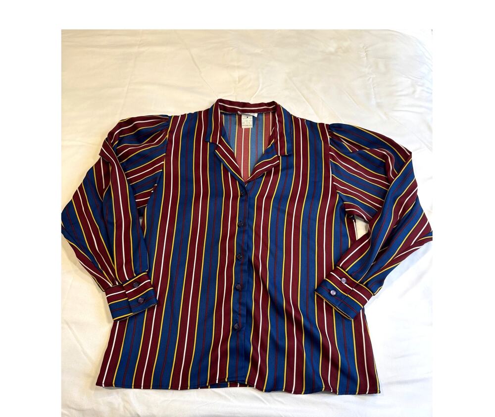 Vintage Levi Strauss & Co. Multi-COlor striped Button Up Shirt Made in the USA